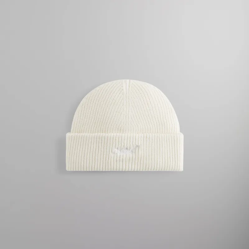 Kith Script Logo Mia Beanie - Sandrift sold by Kith