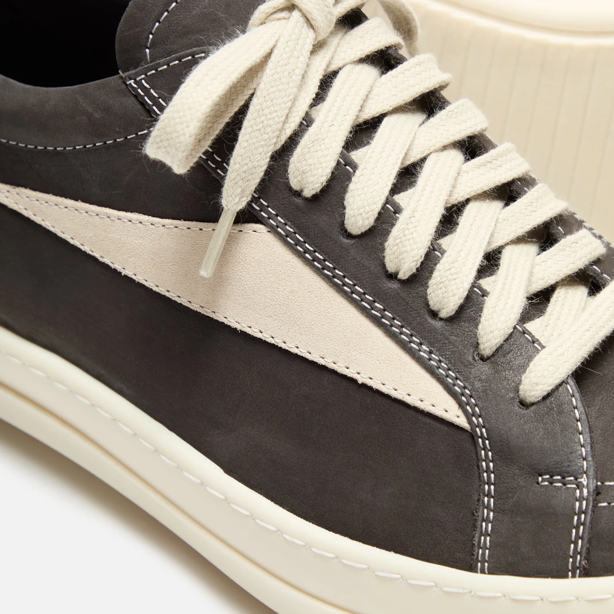 Rick Owens WMNS Vintage Sneaks - Dark Dust / Milk sold by Kith product image thumbnail 4