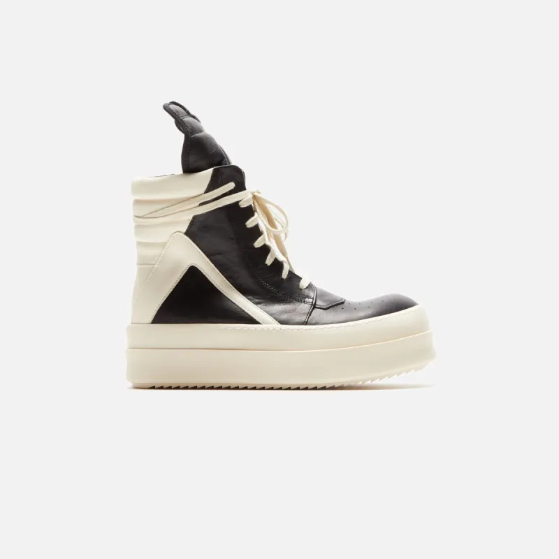 Rick Owens WMNS Mega Bumper Geobasket - Black / Milk sold by Kith