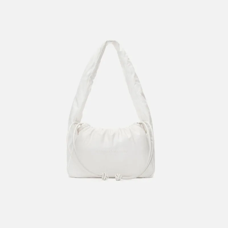 Alexander Wang Ryan Puff Small Leather Bag - White sold by Kith