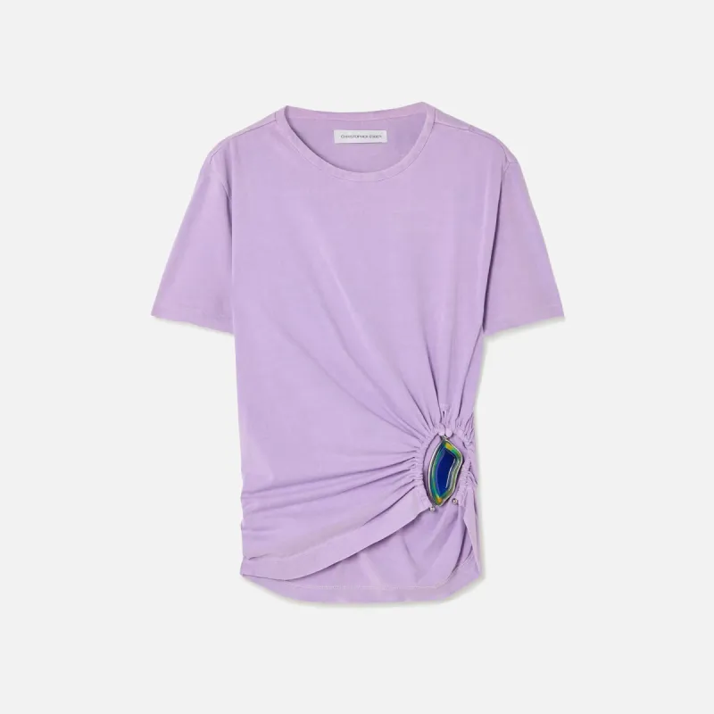 Christopher Esber Washed Moodstone Tee - Grape sold by Kith