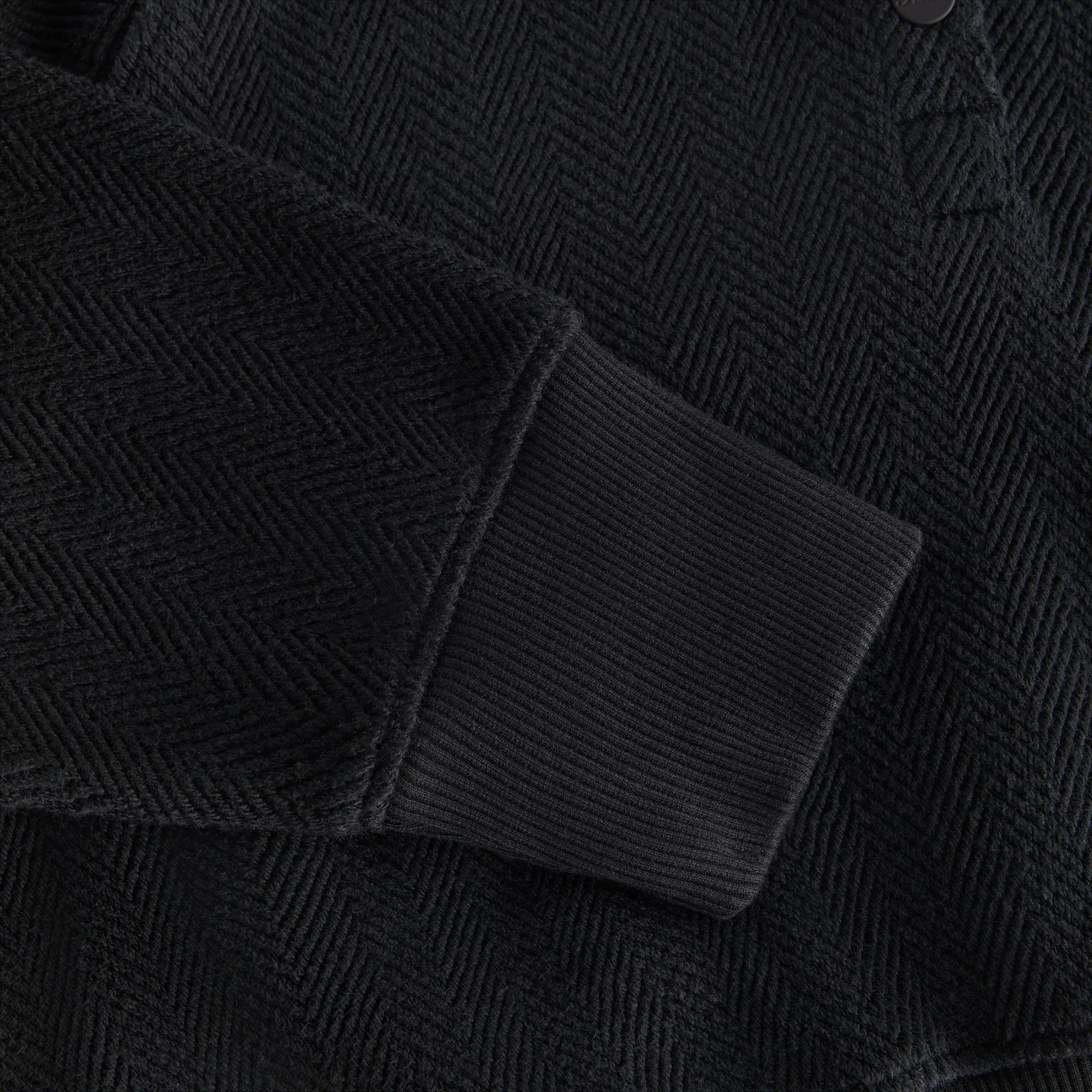 Kith Women Hillside Henley Hoodie - Black sold by Kith product image thumbnail 4