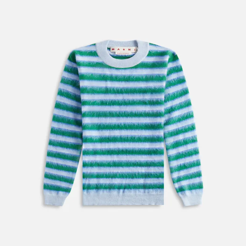 Marni Roundneck Sweater - Light Blue sold by Kith