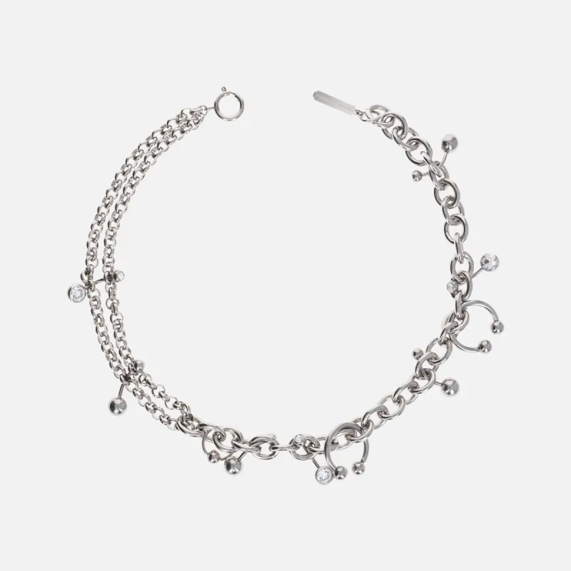 Justine Clenquet Holly Choker - Palladium sold by Kith