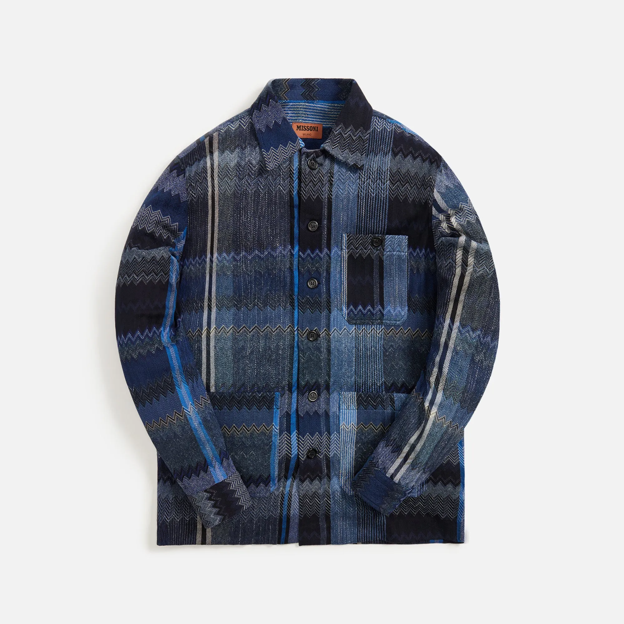 Missoni Long Sleeve Shirt - Felipa Magila Blue sold by Kith