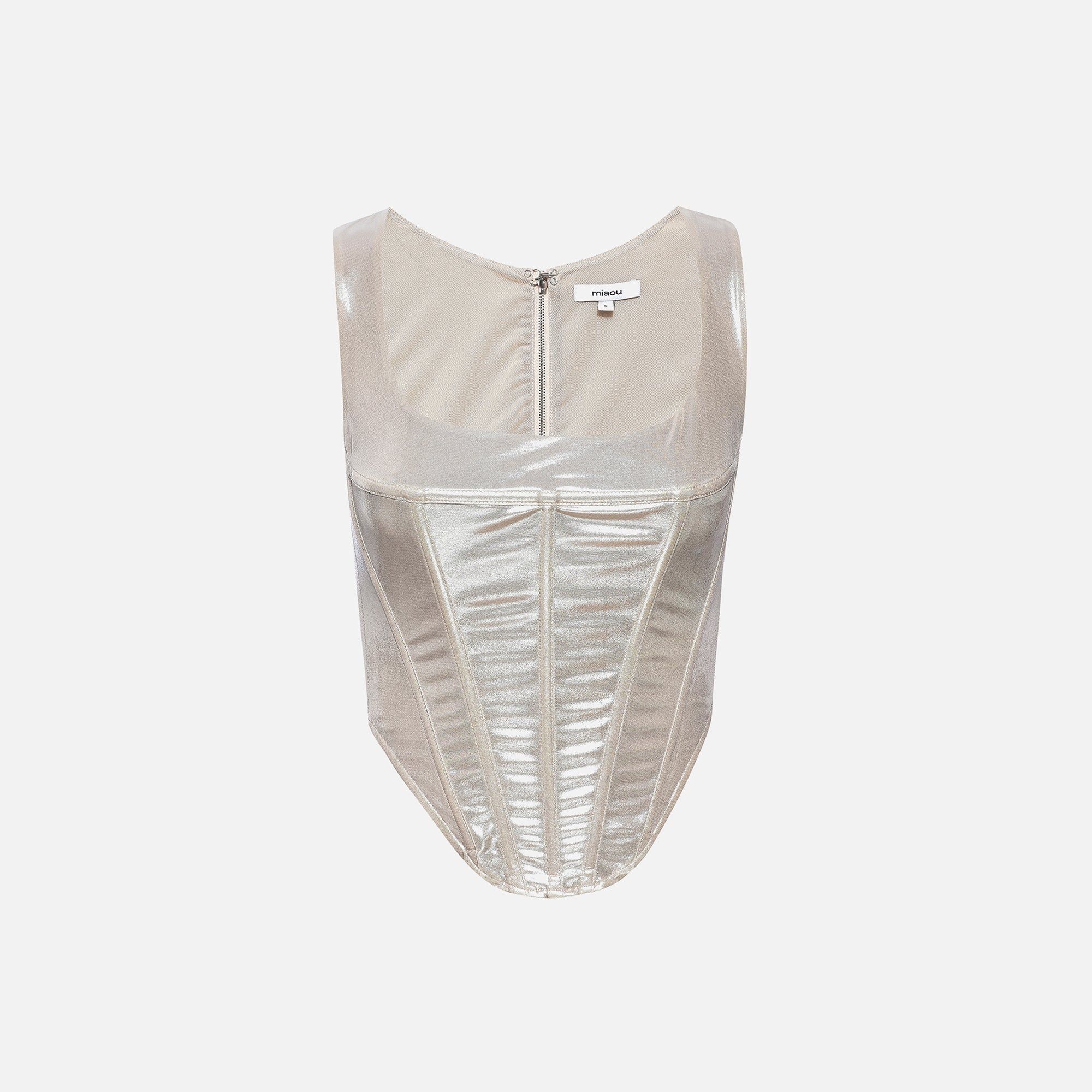 Miaou Campbell Corset - Metallica sold by Kith