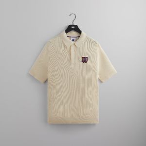 Kith for Wilson Cable Sweater Polo - Seedpearl sold by Kith