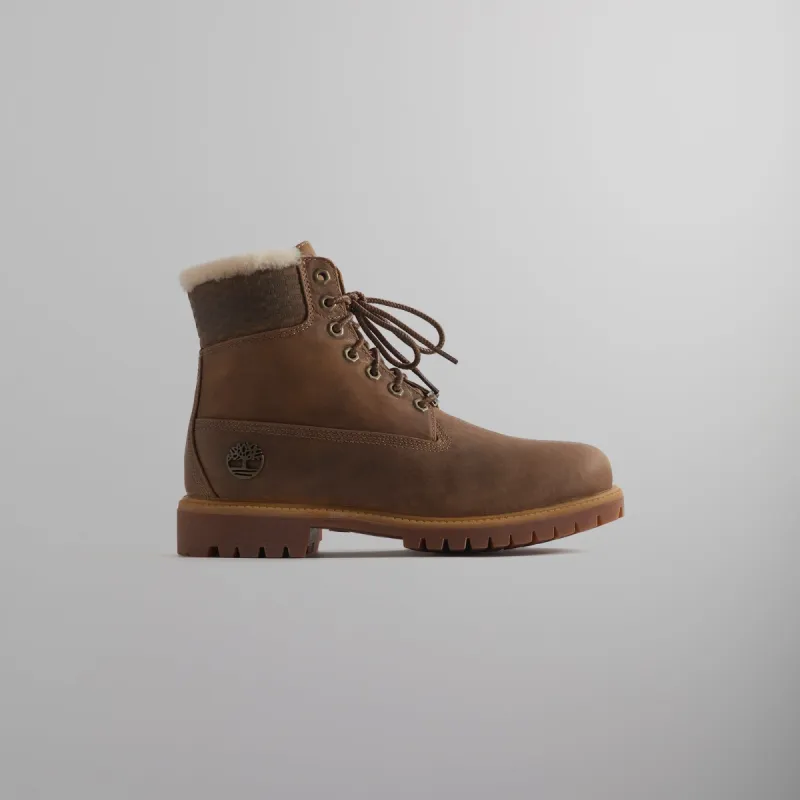 Ronnie Fieg for Timberland 6" Premium Shearling Lined Boot - Wheat sold by Kith