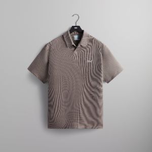 Kith Micro Waffle Drew Polo - Quicksand | Parallel