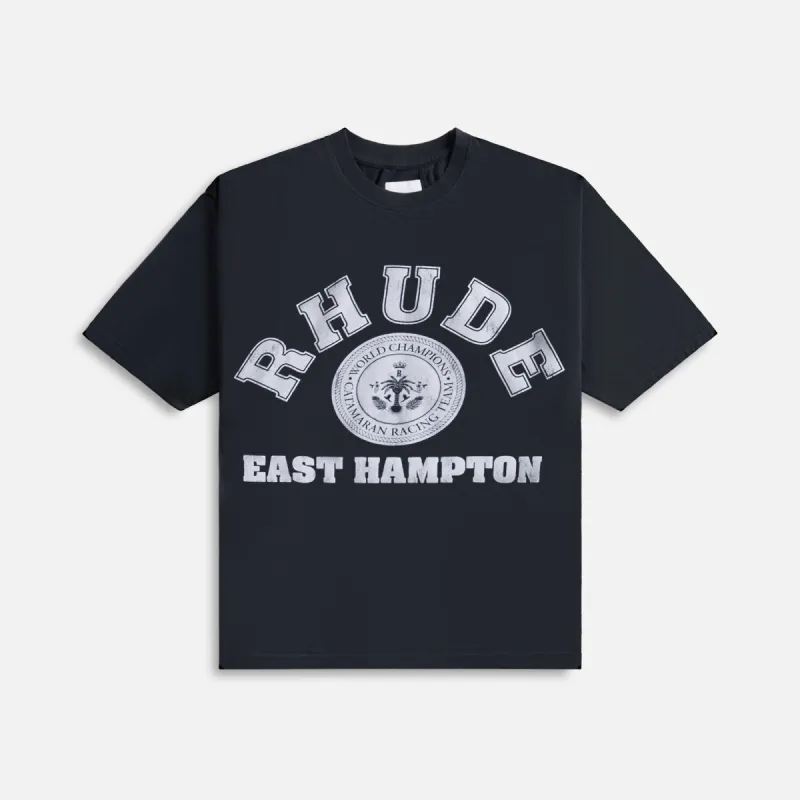 Rhude Hampton Catamaran Tee - Vintage Black sold by Kith