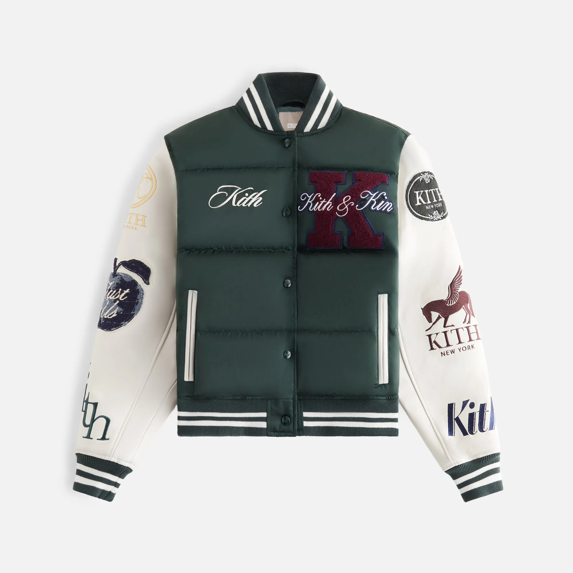 Kith Women Arlan Puffer Varsity Jacket - Stadium | Parallel