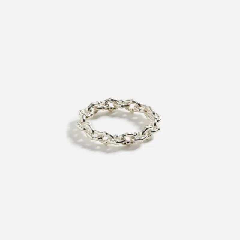Greg Yuna Umlaut Link Ring - Silver sold by Kith