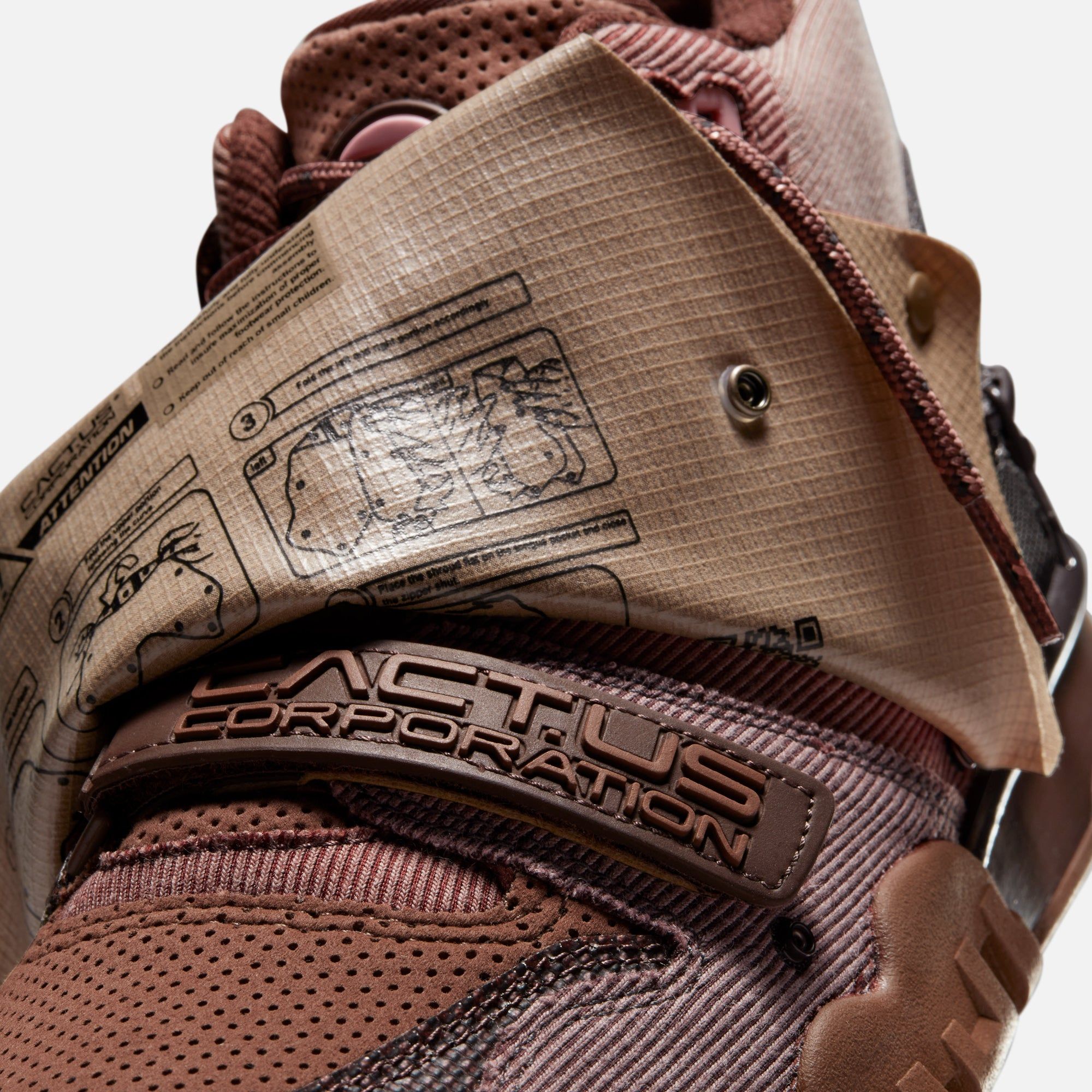 Nike x Travis Scott Air Trainer 1 Cactus Jack - Light Chocolate / Rust Pink / Archaeo Brown sold by Kith product image thumbnail 10