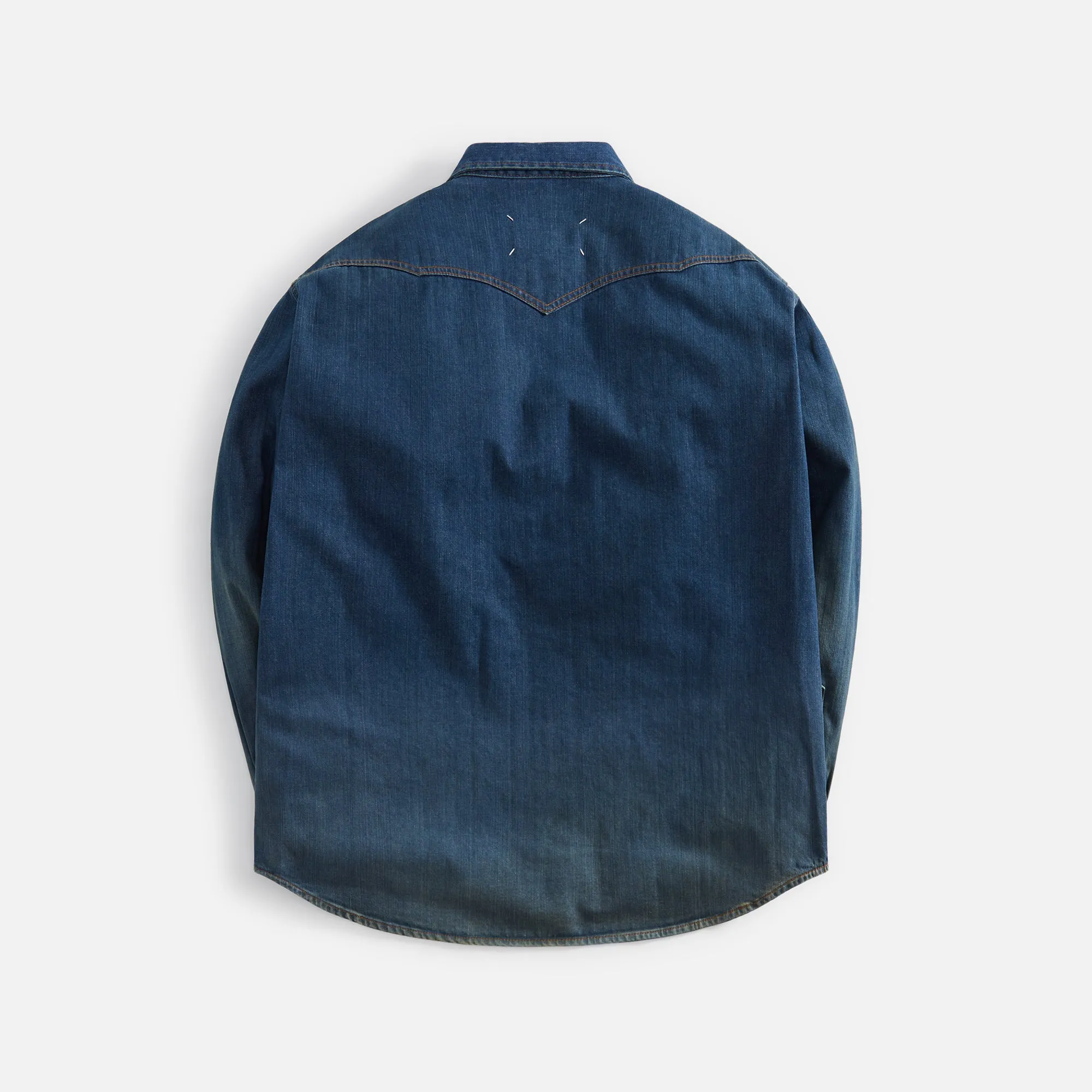 Margiela Americana Wash Shirt - Blue sold by Kith product image thumbnail 2