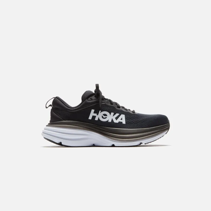 HOKA WMNS Bondi 8 - Black / White sold by Kith