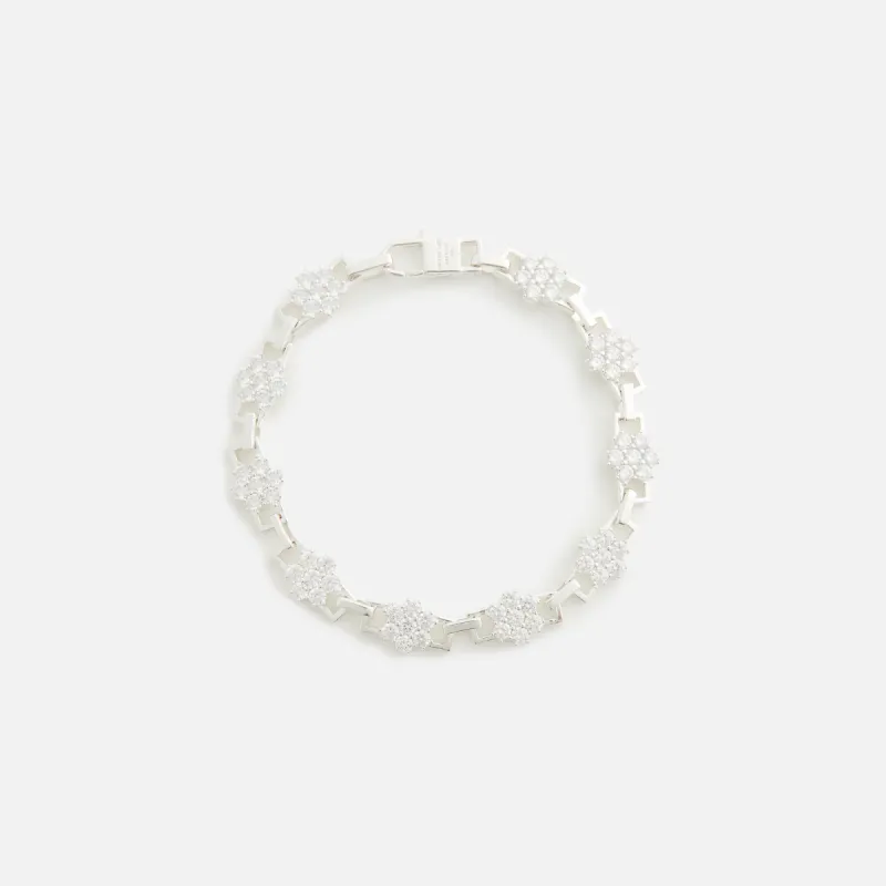 Hatton Labs Daisy Bracelet - Silver / White sold by Kith