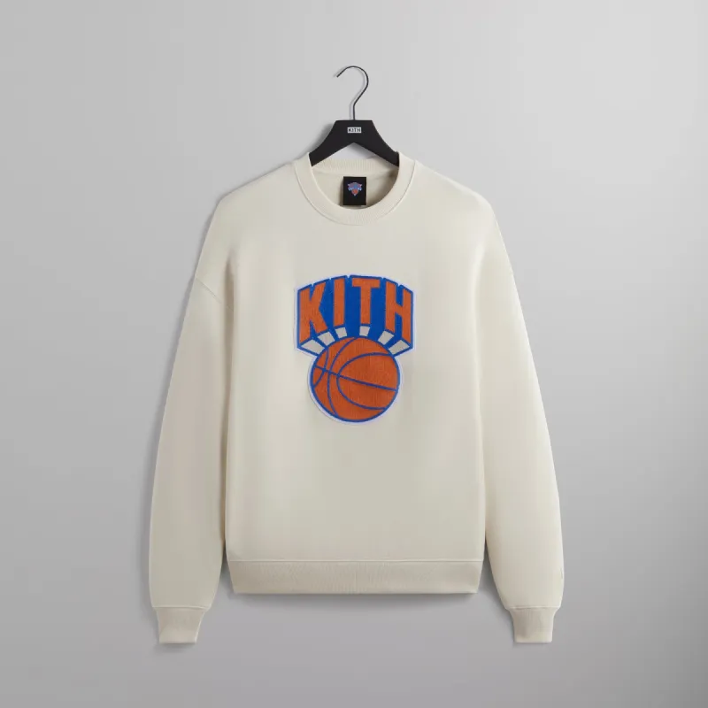 Kith for the New York Knicks Retro NY Nelson Crewneck - Sandrift sold by Kith