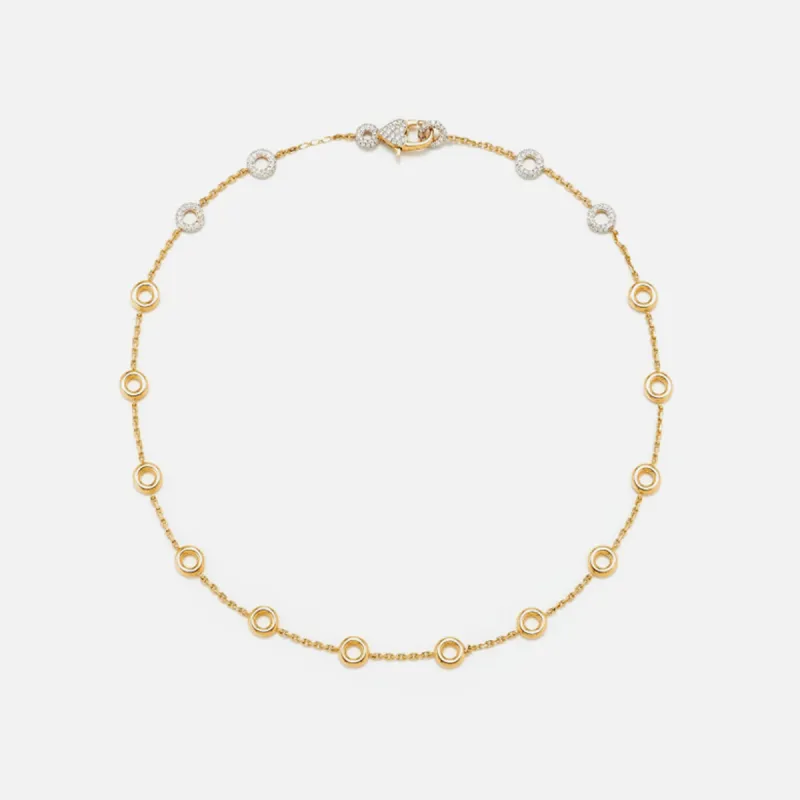 Yvonne Leon Collier Full Donuts Gold Diamants OJ Multi Donut N - Yellow made by Kith