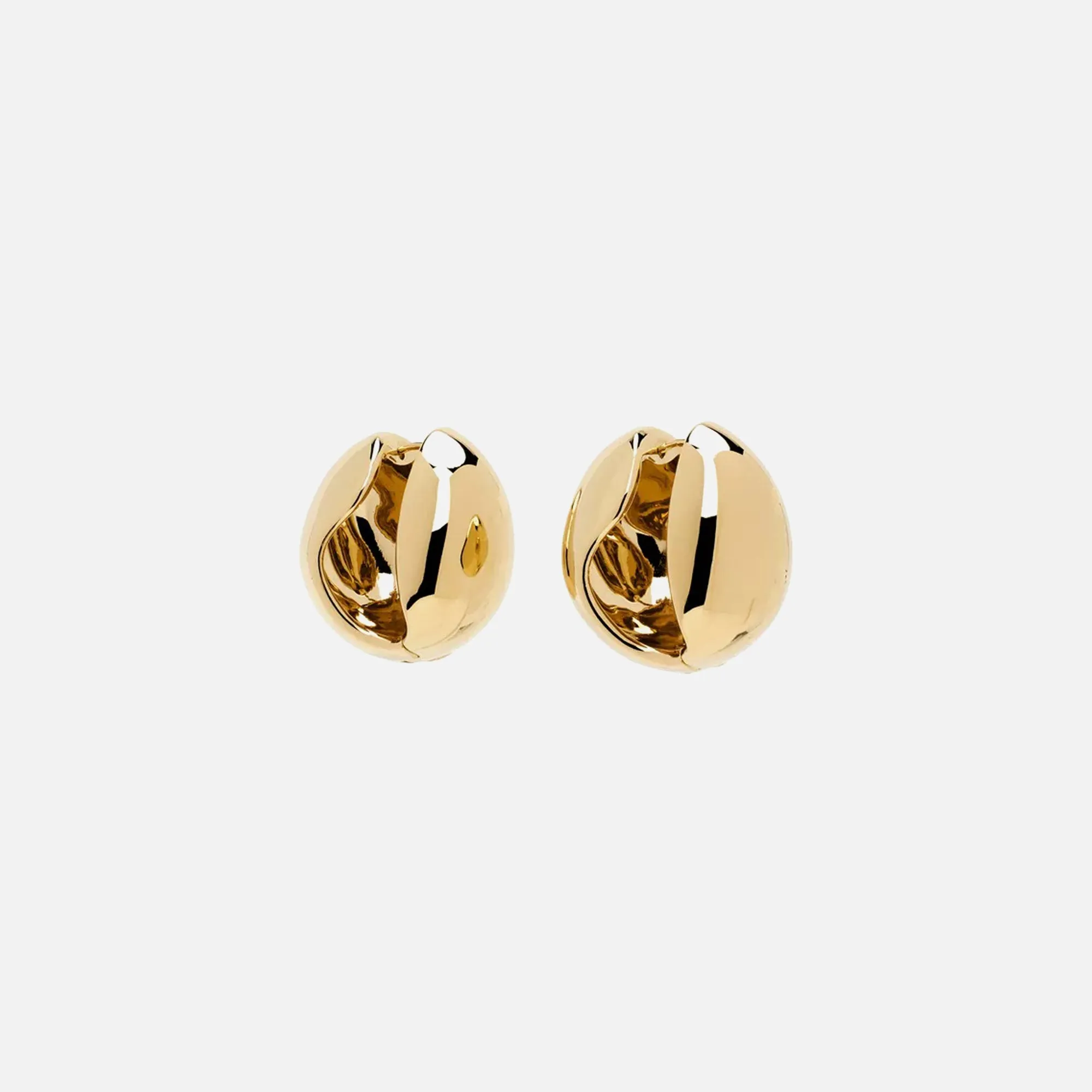 Coperni Logo Earrings - Gold sold by Kith
