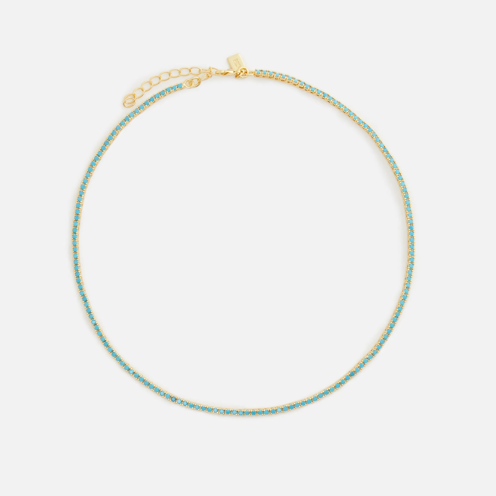 Crystal Haze Mini Serena Necklace - Blue sold by Kith