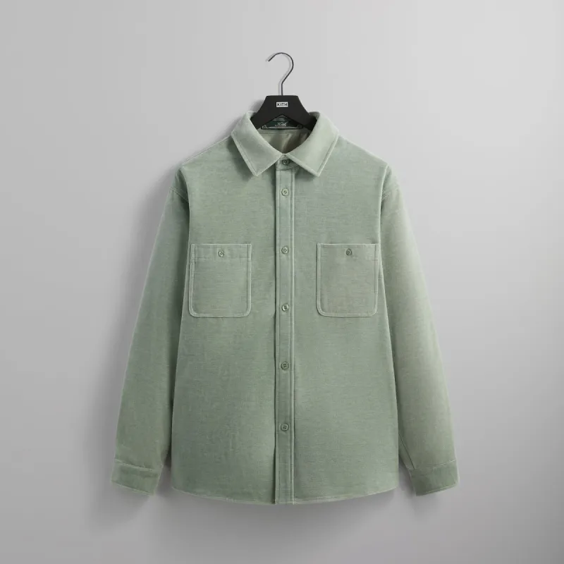 Kith Chenille Apollo Shirt - Mint sold by Kith