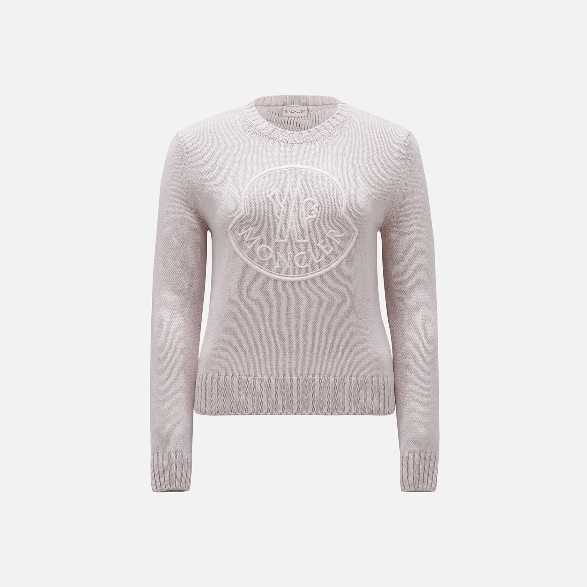 Moncler Embroidered Logo Sweater - Pink sold by Kith