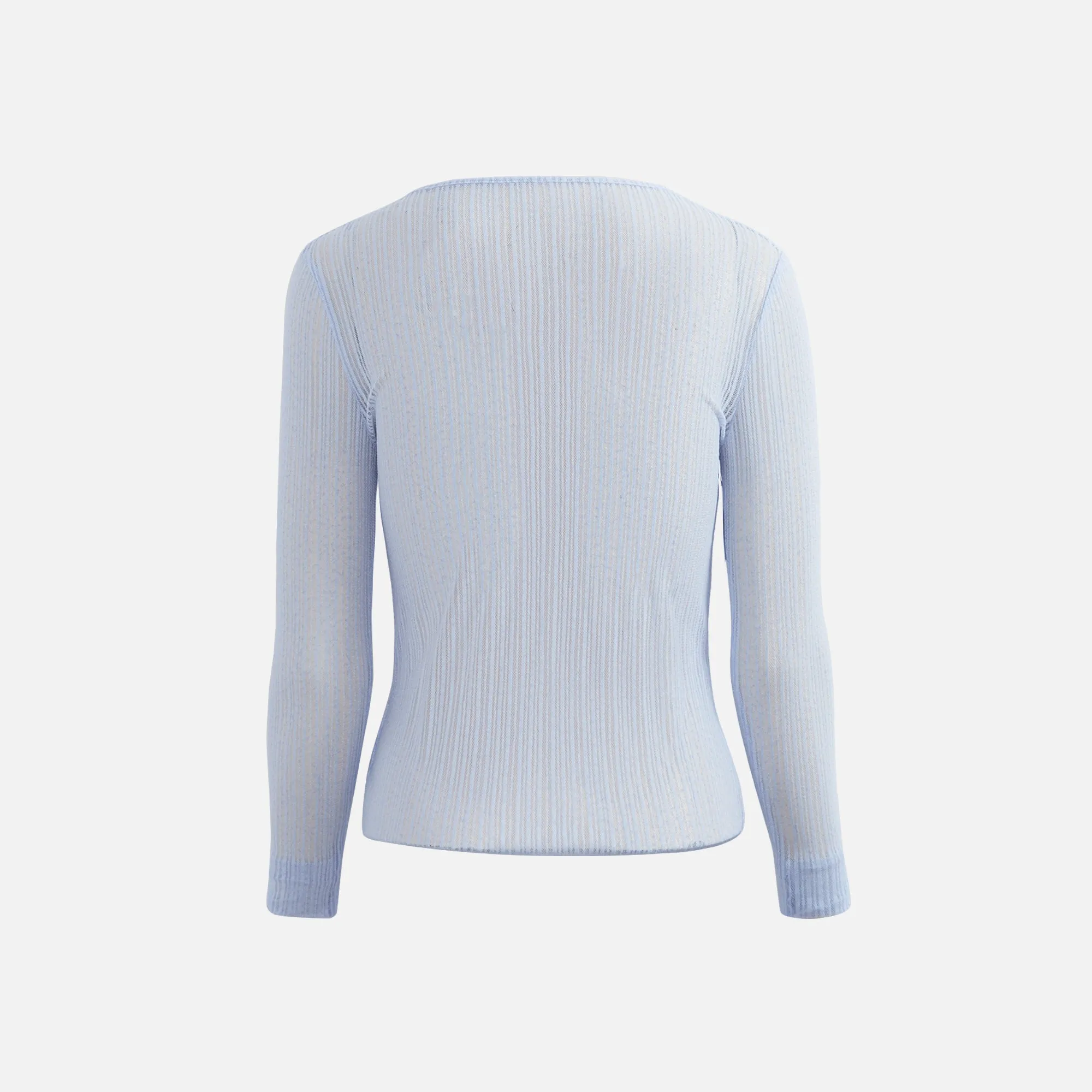 Second Skin Ribbed Crew Neck Long Sleeve - Periwinkle sold by Kith product image thumbnail 2