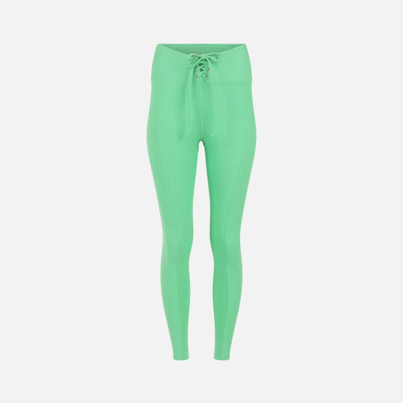 Year of Ours Ribbed Football Legging - Green Watermelon sold by Kith