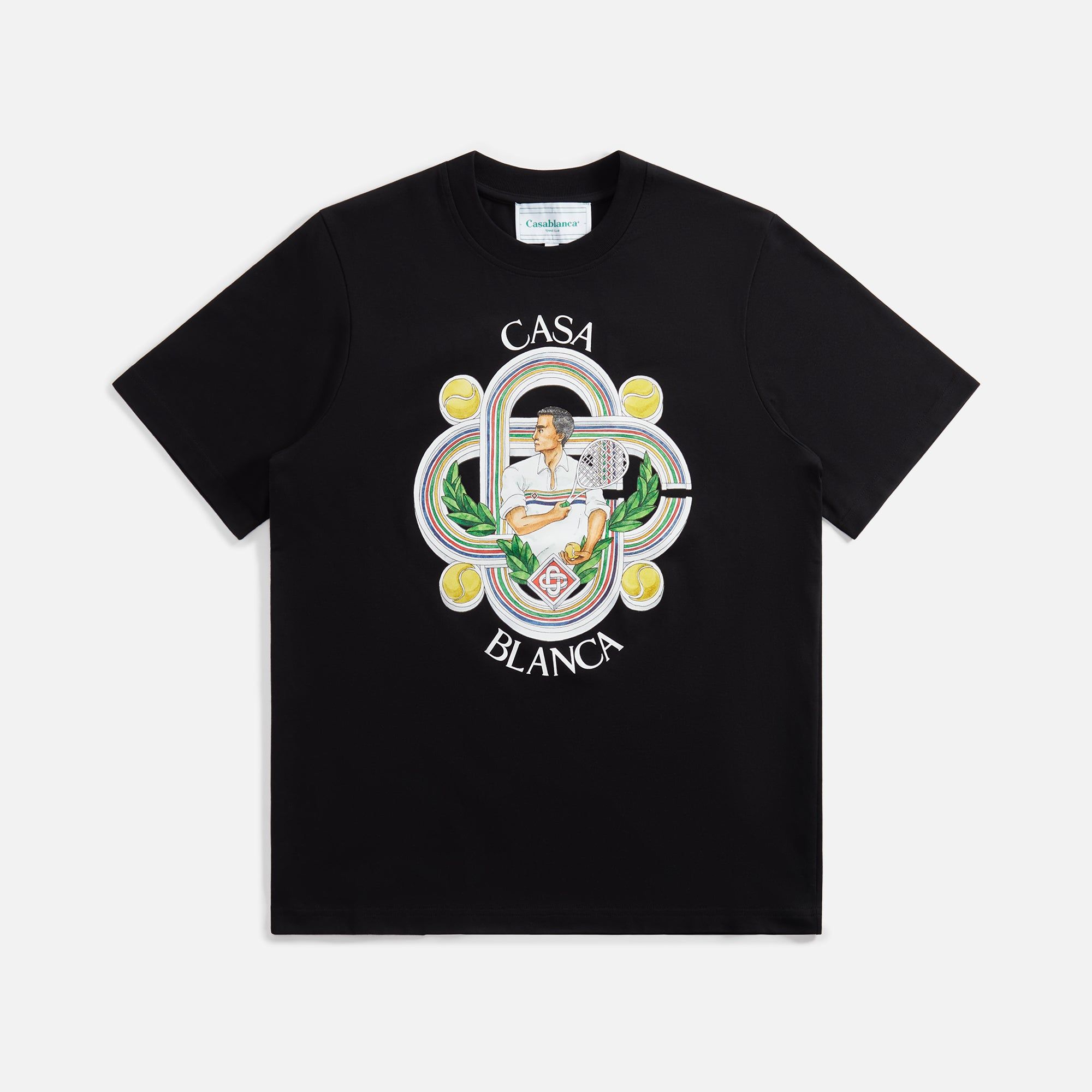 Casablanca Le Joueur Printed Tee - Black sold by Kith
