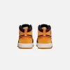 Nike PS Air Jordan 1 Mid SE - Black / Vivid Orange / Cardinal Red / White sold by Kith