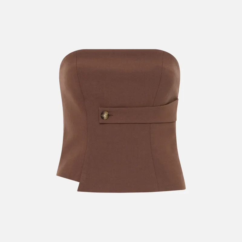 SIR Bromley Bodice - Brown sold by Kith