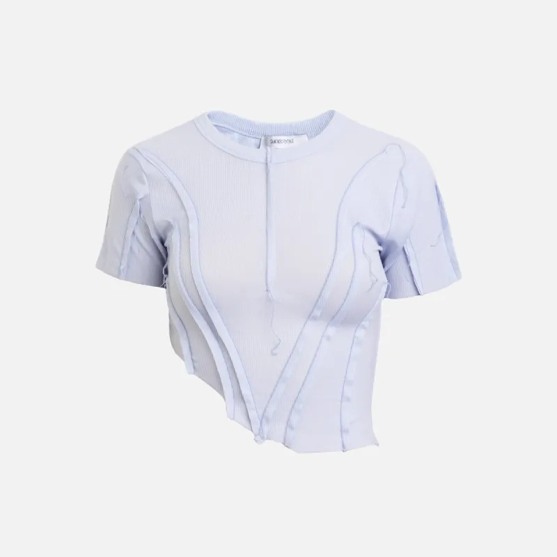 Sami Miro Vintage Asymetric Tee - Blue Lace Agate sold by Kith