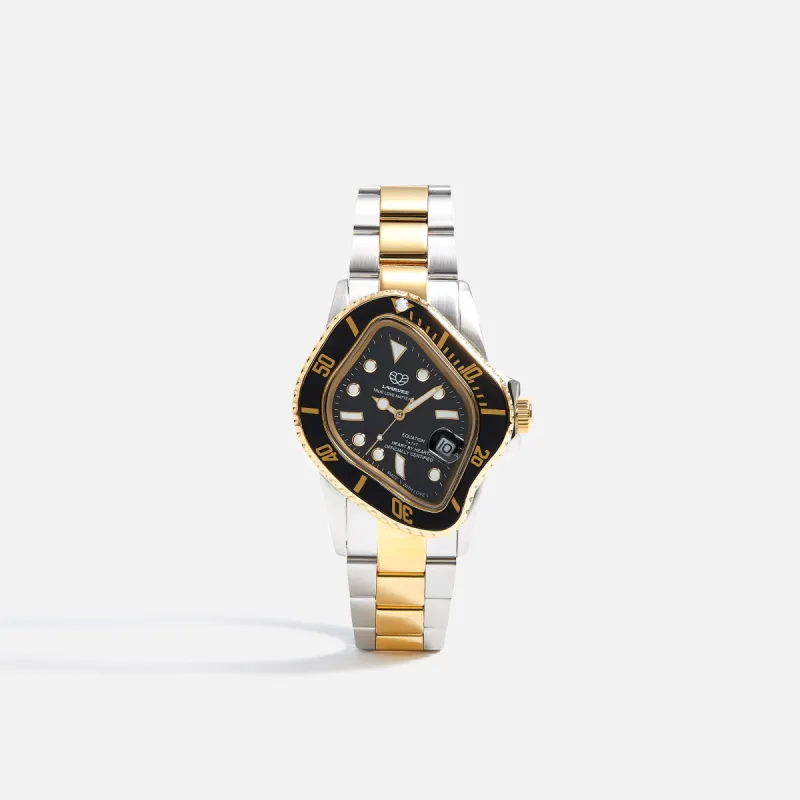 LAARVEE Silver & Golden Precision Steel - Black Bezel / Black Dial PH made by Kith