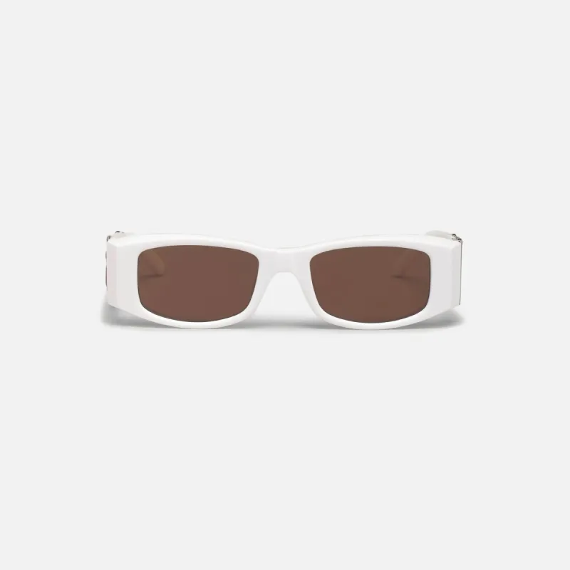 Palm Angels Sunglasses - White / Brown sold by Kith