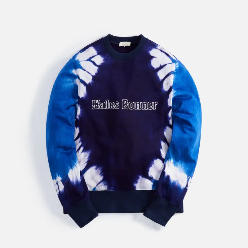 Wales Bonner Original Sweatshirt - Blue / Multi sold by Kith
