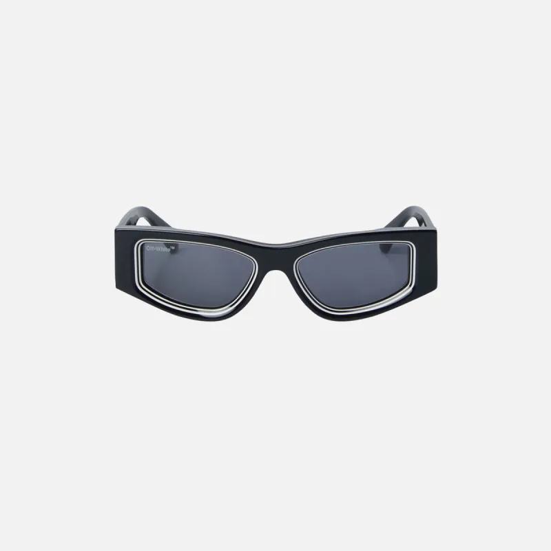 Off-White Andy Sunglasses - Black / Dark Grey sold by Kith
