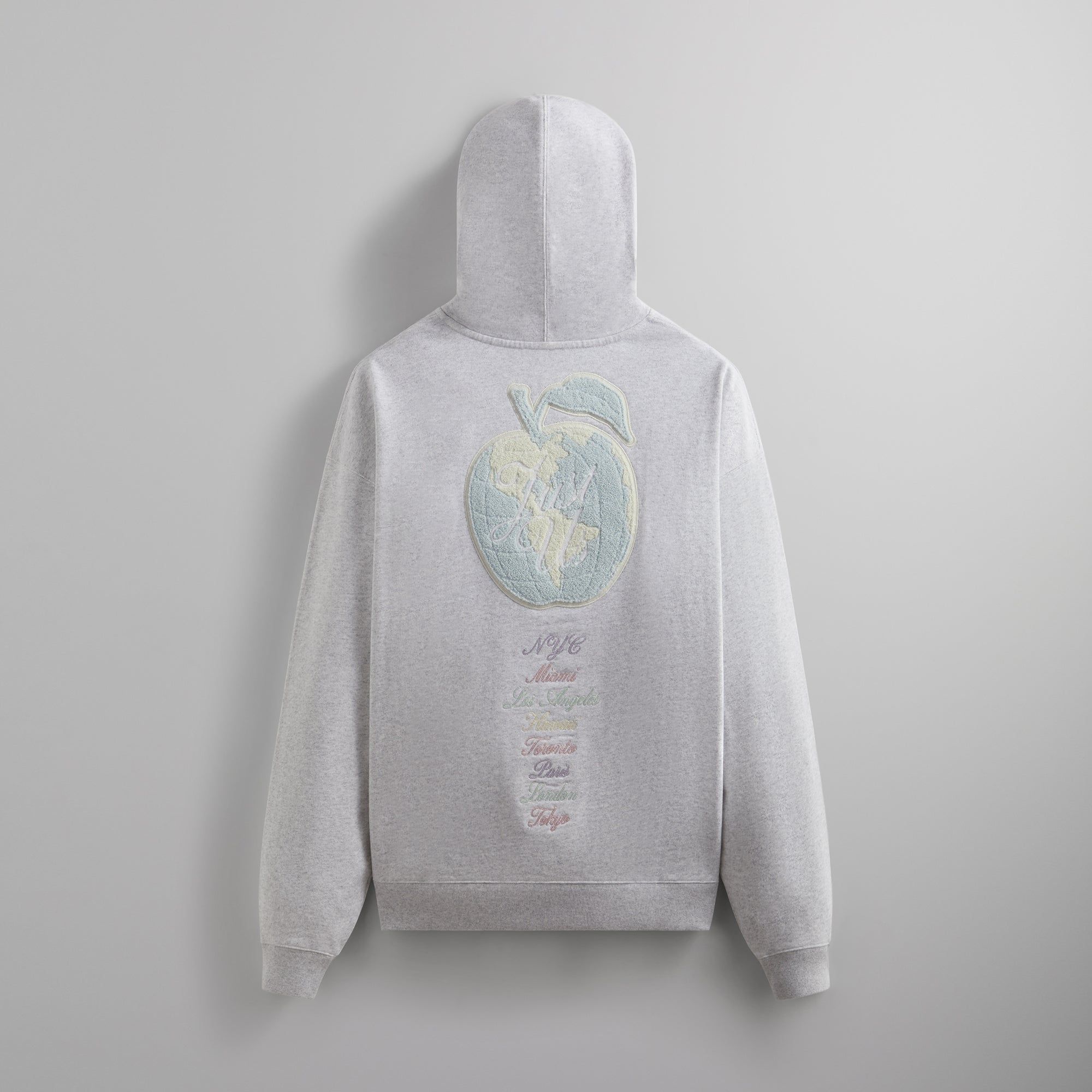 Kith NY To The World Nelson Hoodie - Light Heather Grey PH sold by Kith product image thumbnail 2
