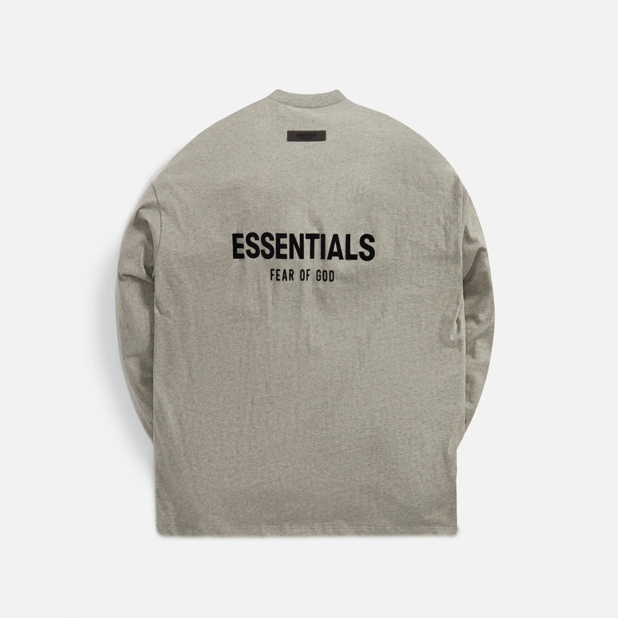 Essentials Long Sleeve Tee - Dark Oatmeal sold by Kith product image thumbnail 2