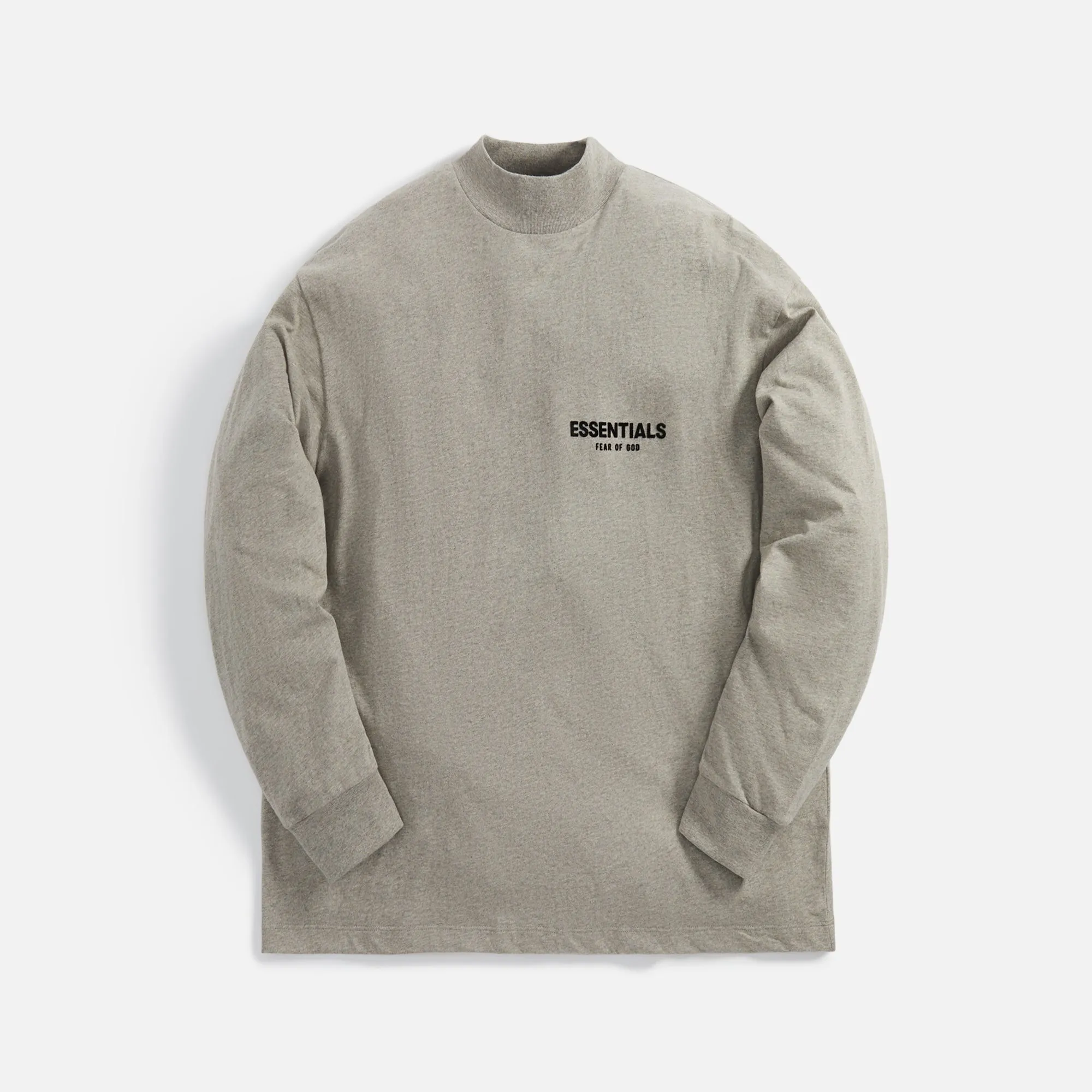 Essentials Long Sleeve Tee - Dark Oatmeal sold by Kith
