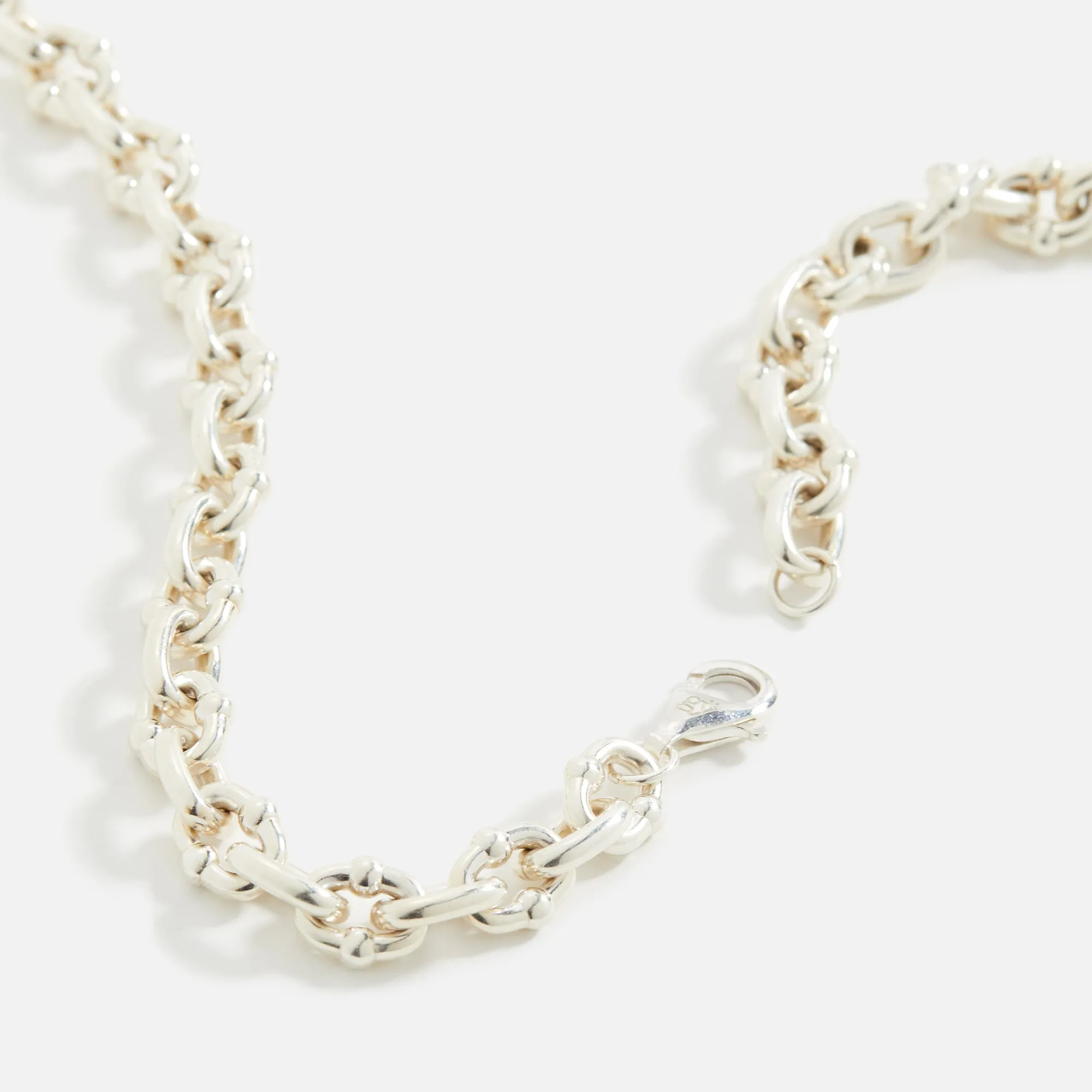 Greg Yuna Thick Umlaut Link Necklace - Silver sold by Kith product image thumbnail 2