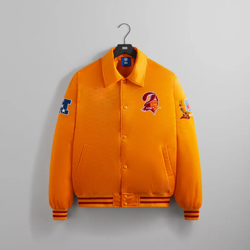 Kith for the NFL: Buccaneers Satin Bomber Jacket - Cone sold by Kith