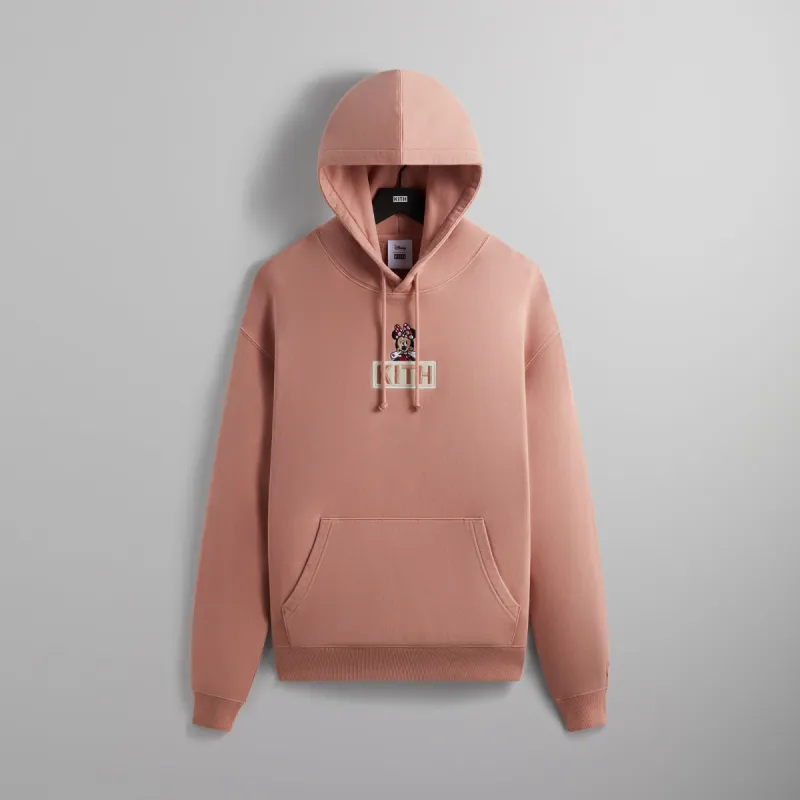 Disney | Kith for Mickey & Friends Cyber Monday Minnie Classic Logo Hoodie - French Clay sold by Kith