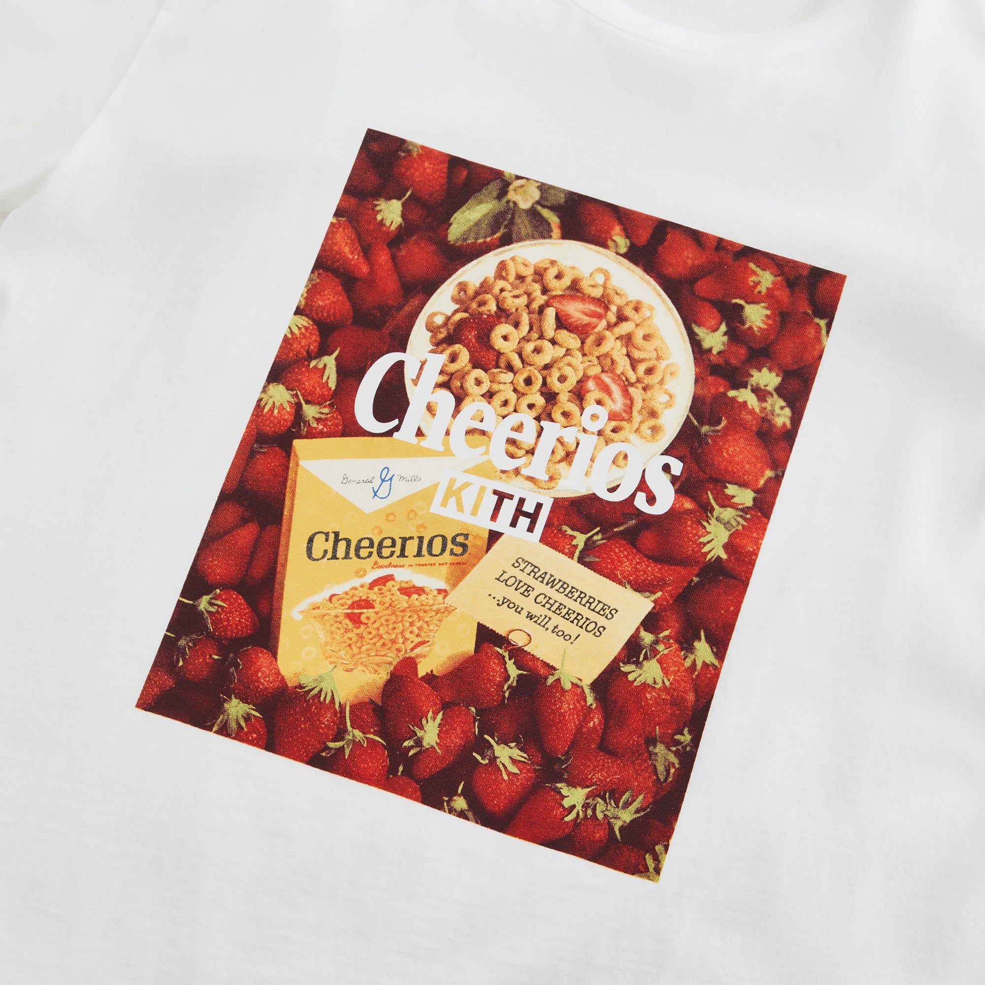 Kith Treats for Cheerios Strawberry Vintage Tee - White sold by Kith product image thumbnail 3