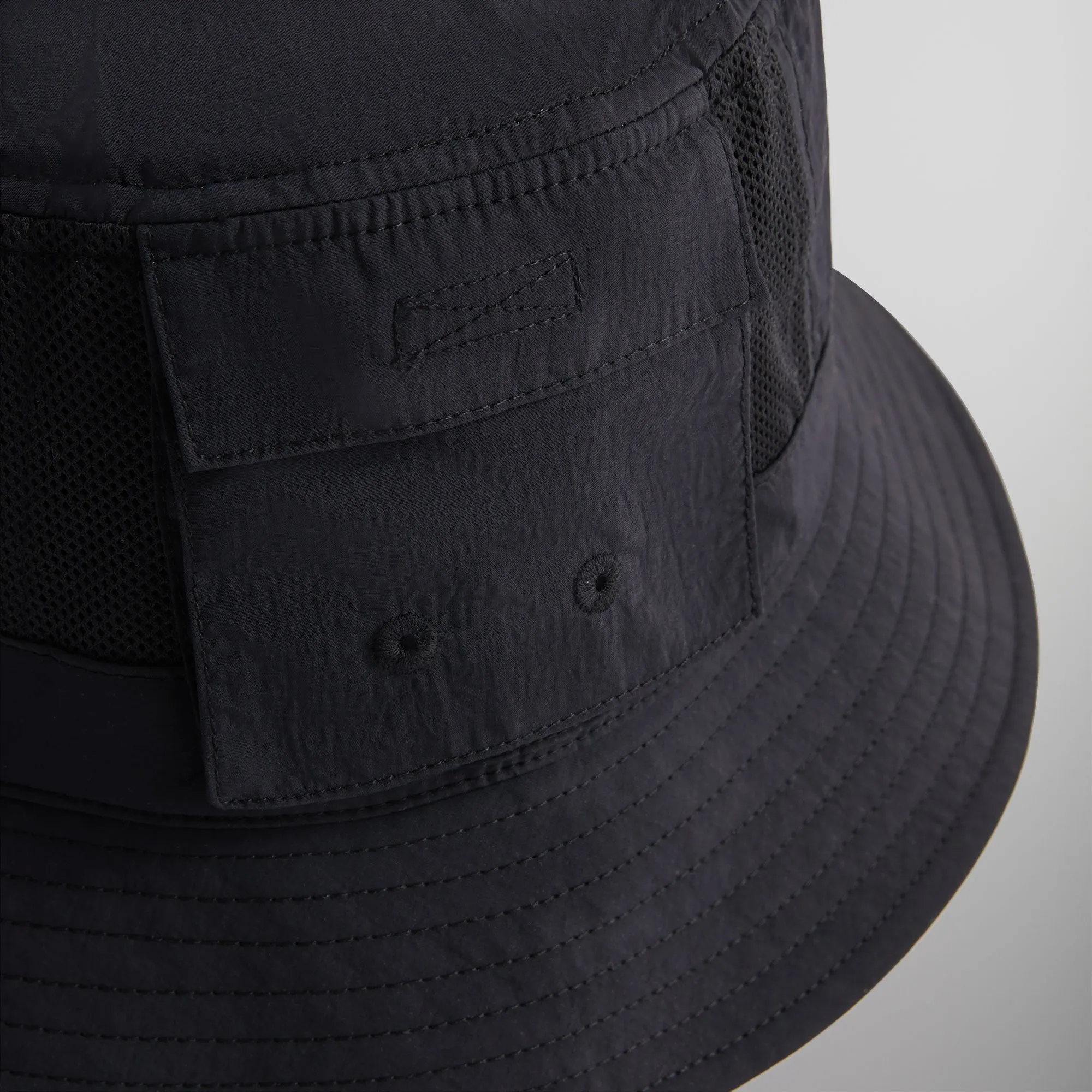 Kith Bagwell Nylon Utility Bucket Hat - Black sold by Kith product image thumbnail 4