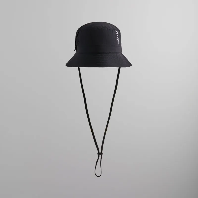 Kith Bagwell Nylon Utility Bucket Hat - Black sold by Kith