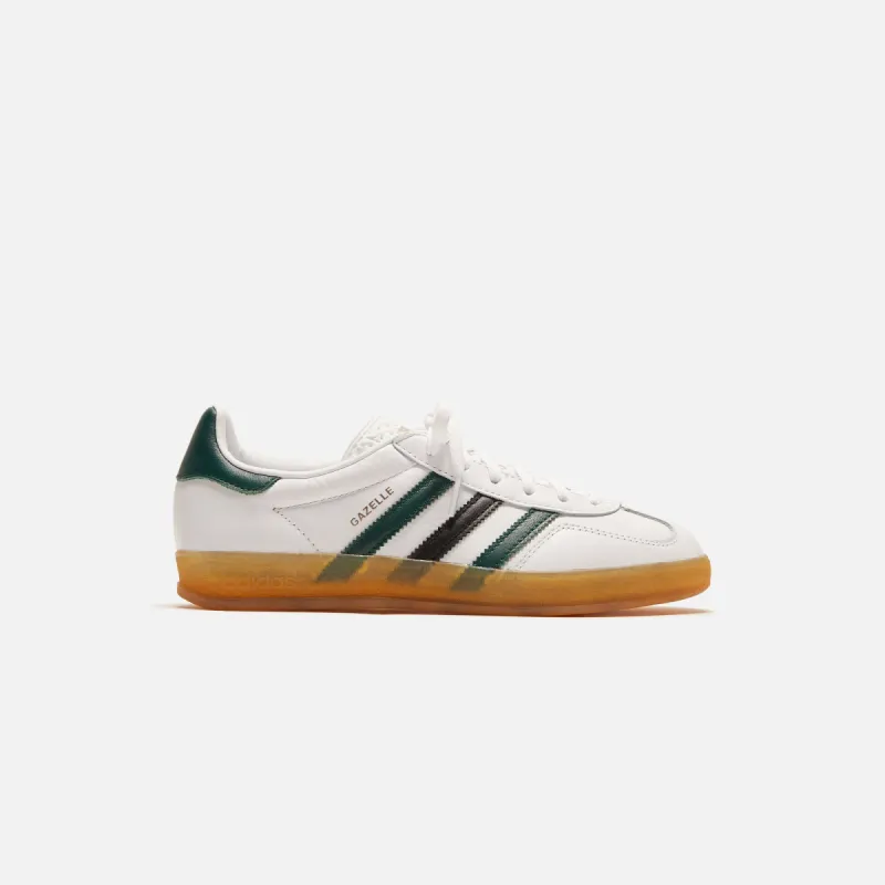 adidas WMNS Gazelle Indoor - White / Collegiate Green / Core sold by Kith