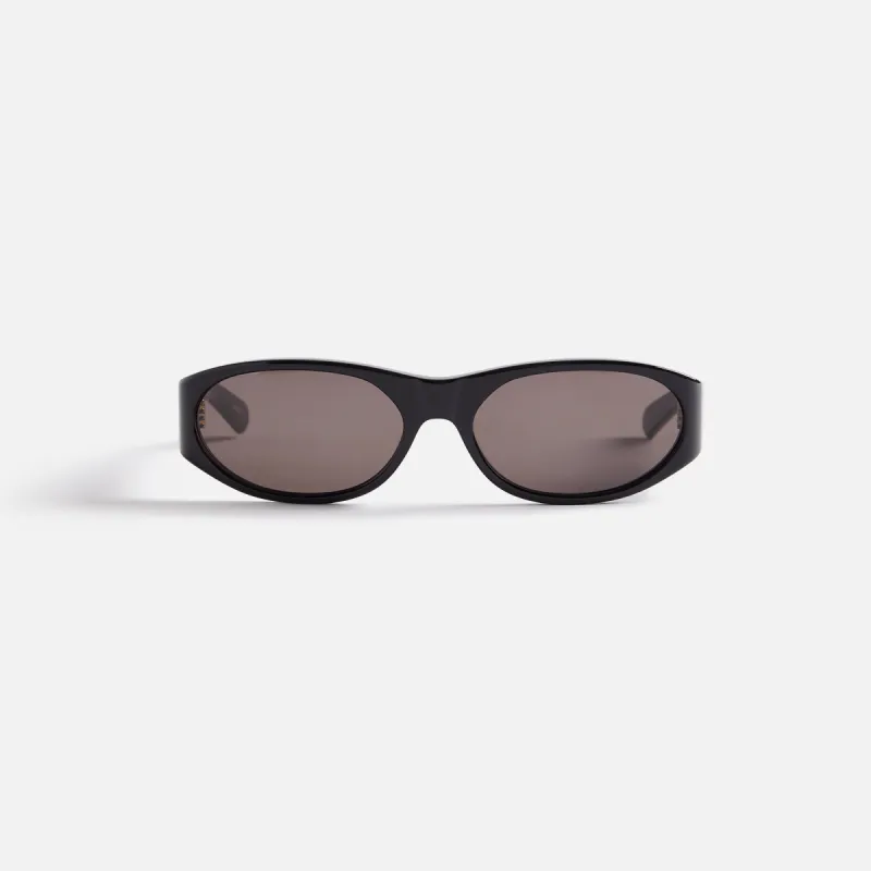 Flatlist Eddie Kyu Sunglasses - Solid Black / Solid Black Lens sold by Kith