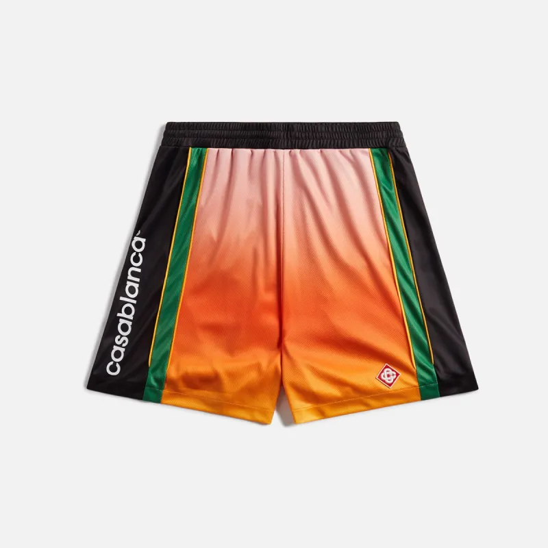Casablanca Birdseye Mesh Football Shorts - Gradient Multicolour sold by Kith