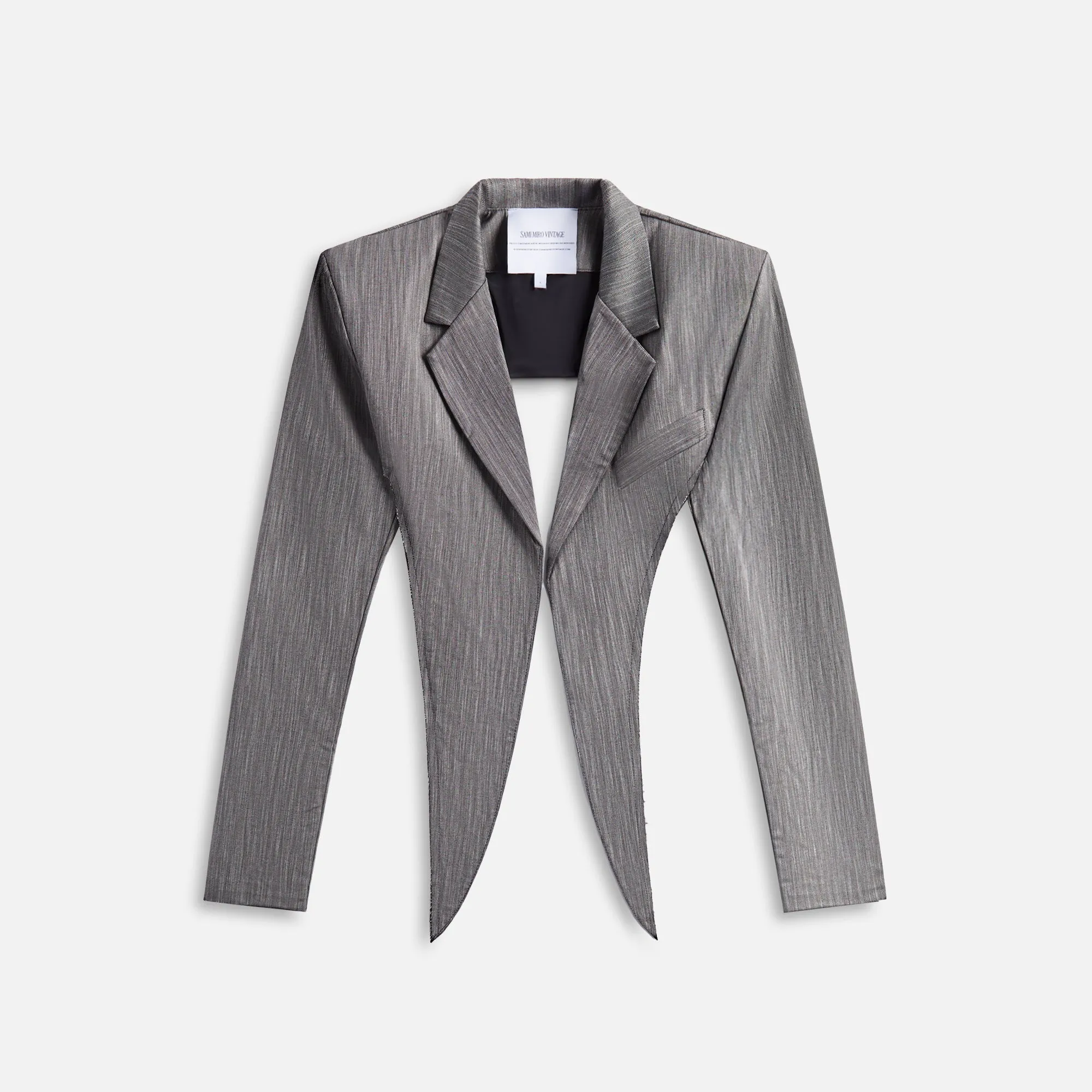 Sami Miro Vintage V Cut Blazer - Grey sold by Kith