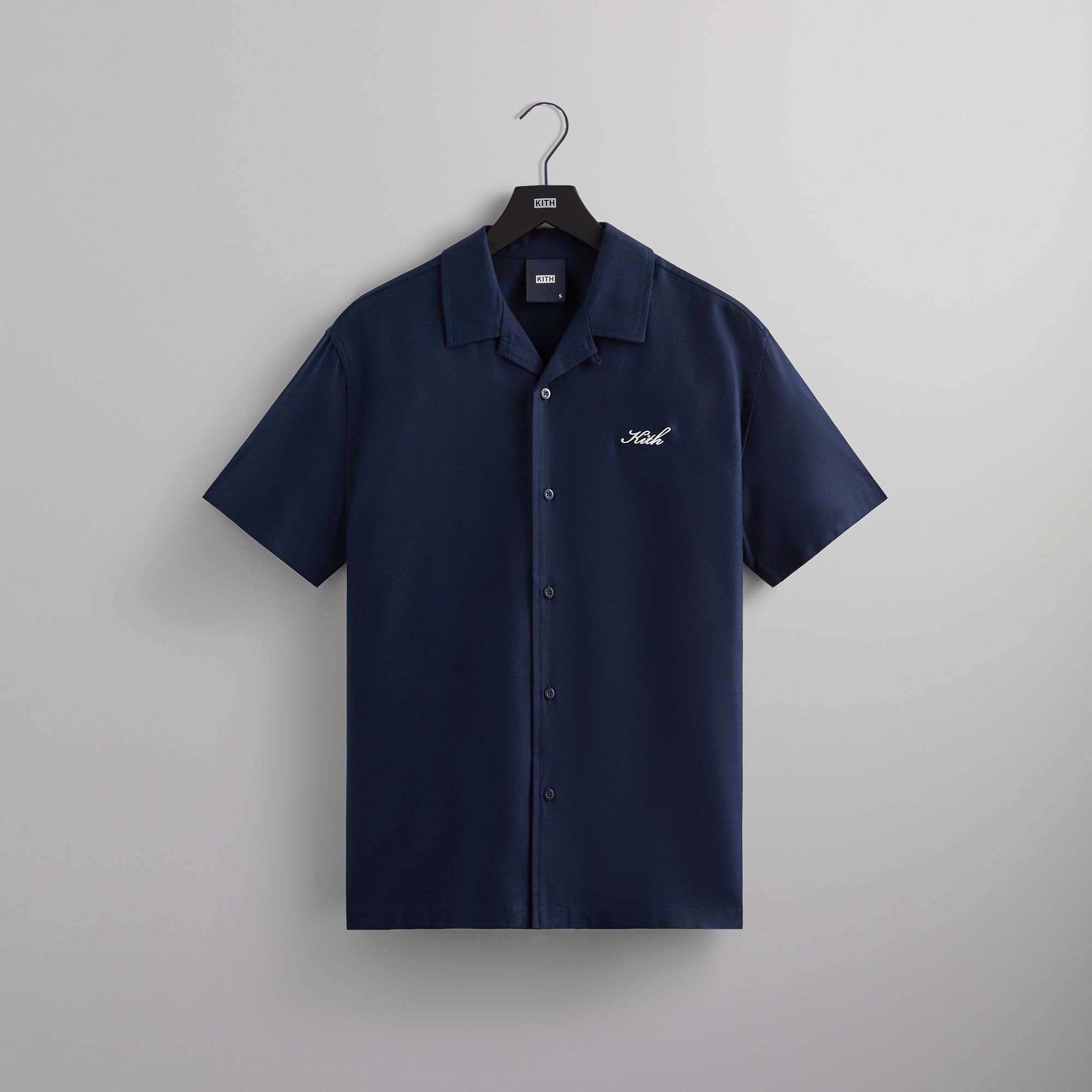 Kith Silk Cotton Thompson Camp Collar Shirt - Nocturnal | Parallel